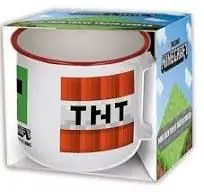 TAZA CERAMICA DESAYUNO 400 ML. MINECRAFT  EN CAJA DE REGALO