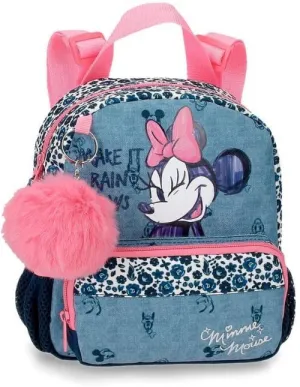 MOCHILA DE PASEO PEQUEÑA MINNIE MAKE IT RAIN BOWS