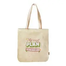 BOLSA DE TELA TOTE BAG - MY NEXT PLAN IS THE BEST ONE