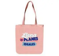 BOLSA DE TELA TOTE BAG - LLENA DE PLANES IDEALES