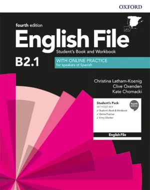 ENGLISH FILE 4TH EDITION B2.1. STUDENT'S BOOK AND WORKBOOK WITHOUT KEY PACK