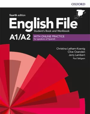 ENGLISH FILE 4TH EDITION A1/A2. STUDENT'S BOOK AND WORKBOOK WITH