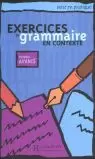 EXERCICES DE GRAMMAIRE NIVEAU AVANCE