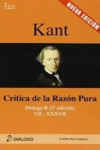 KANT CRÍTICA DE LA RAZÓN PURA